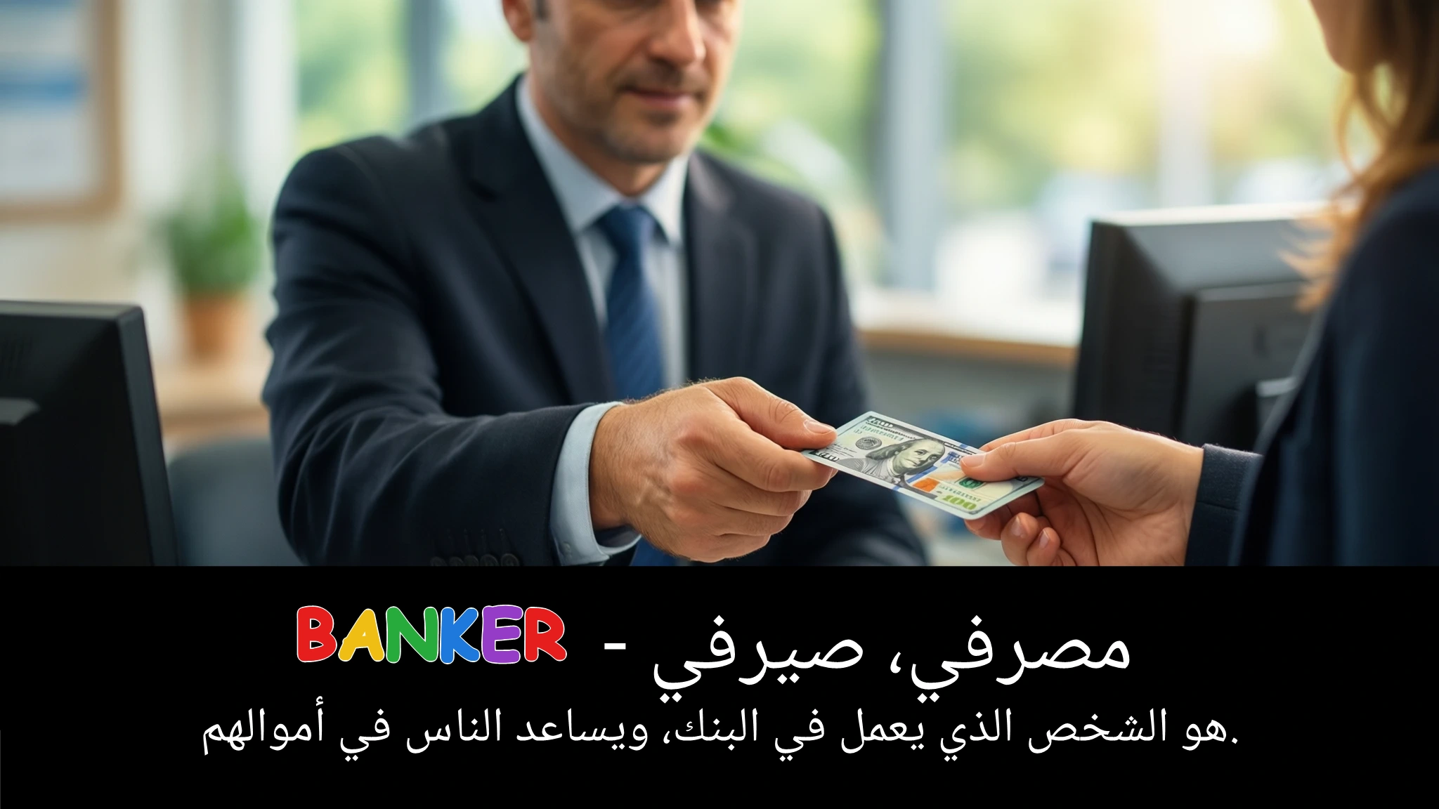 Arabic Illustration for banker